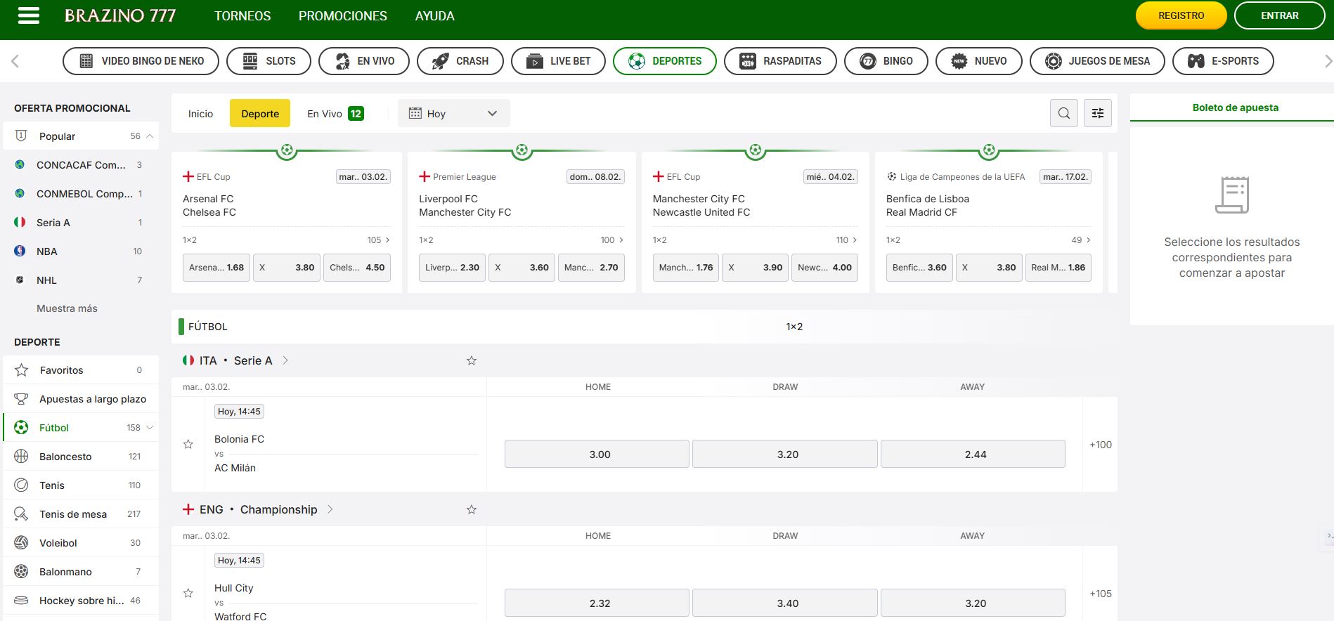 Brazino sportsbook
