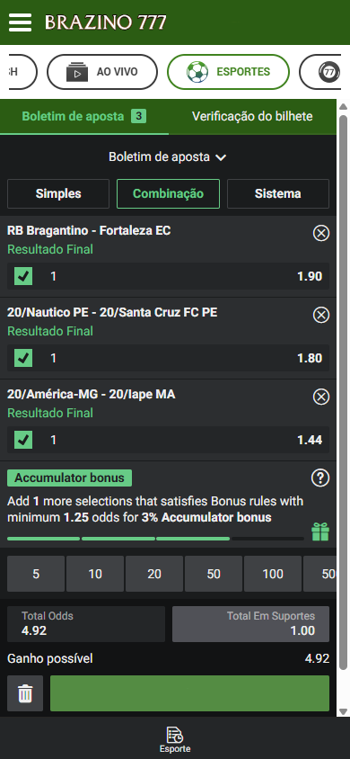 Recurso da Brazino777