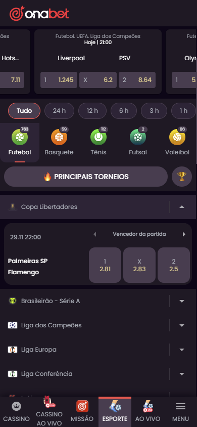 Plataforma da OnaBet