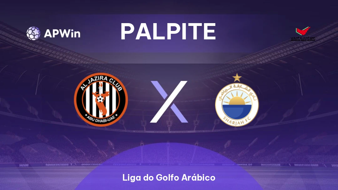 Al Jazira x Al-Sharjah | Palpite | Liga do Golfo Arábico | 26/02