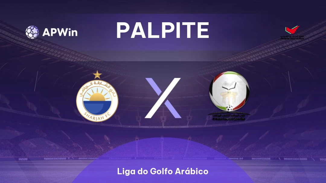 Al-Sharjah x Al-Bataeh | Palpite | Liga do Golfo Arábico | 14/01