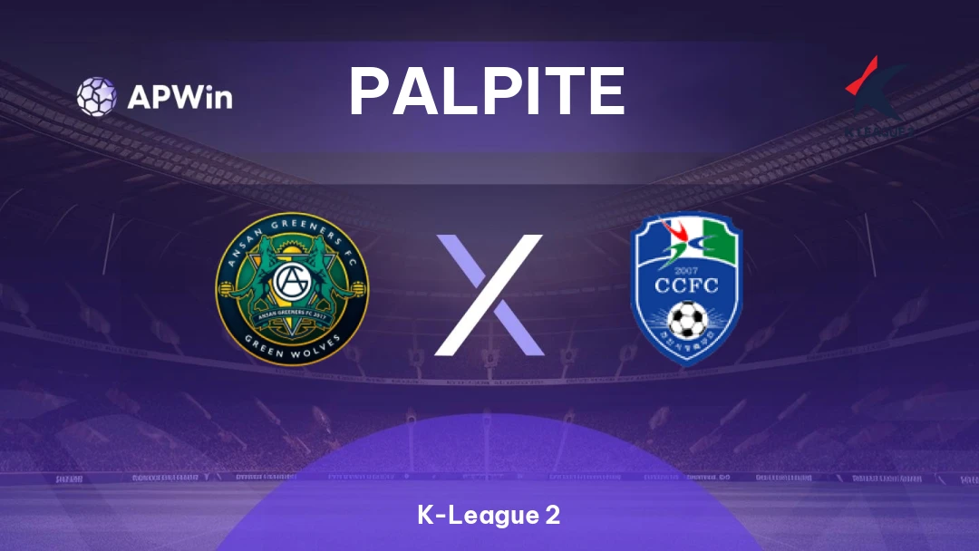 Ansan Greeners x Cheonan City | Palpite | K-League 2 | 31/05