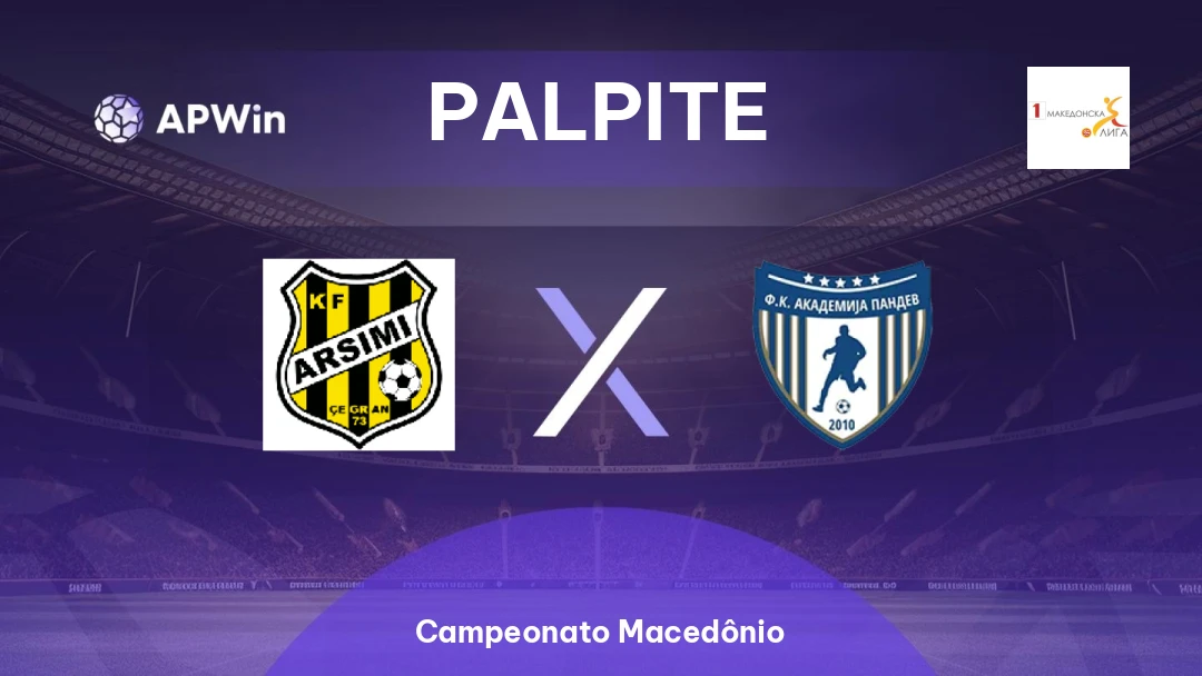 Aresimi x Akademija Pandev | Palpite | Campeonato Macedônio | 16/02