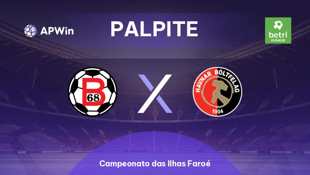 B68 x HB | Palpite | Campeonato das Ilhas Faroé | 25/05