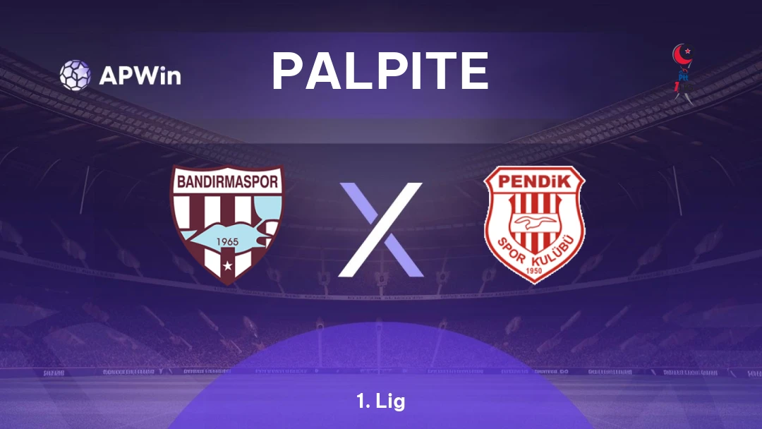 Bandırmaspor x Pendikspor | Palpite | 1. Lig | 17/01