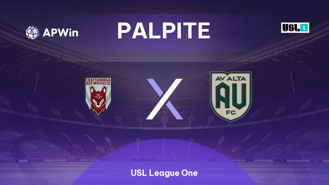 Chattanooga Red Wolves x AV Alta | Palpite | USL League One | 15/07
