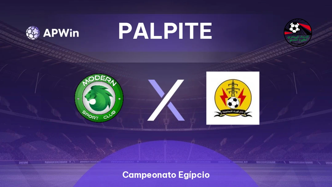 Modern Sport x Kahraba Ismailia | Palpite | Campeonato Egípcio | 16/02
