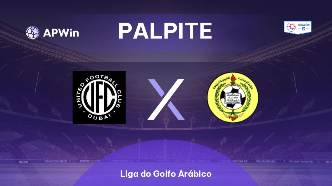 Dubai United x Al-Ittihad Kalba | Palpite | Liga do Golfo Arábico | 28/08