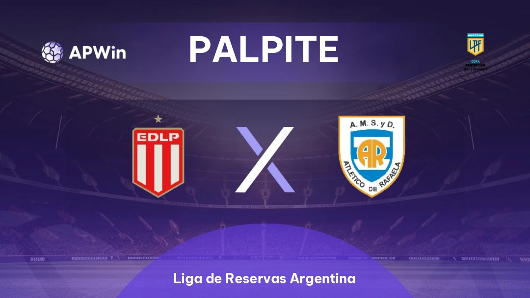 Estudiantes La Plata Res x Atlético de Rafaela Res. | Palpite | Liga de Reservas Argentina | 12/08