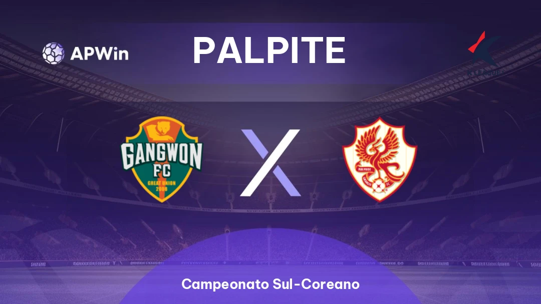 Gangwon x Gwangju | Palpite | Campeonato Sul-Coreano | 04/04