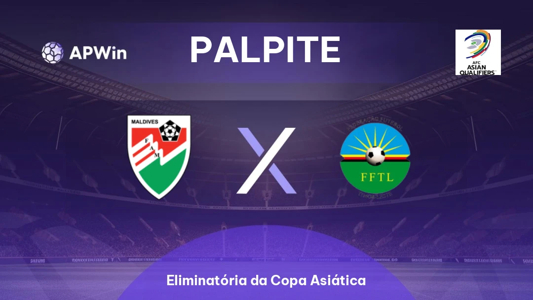 Maldivas x Timor-Leste | Palpite | Eliminatória da Copa Asiática | 31/03
