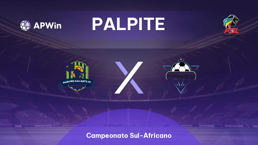 Marumo Gallants x Kruger United | Palpite | Campeonato Sul-Africano | 11/08