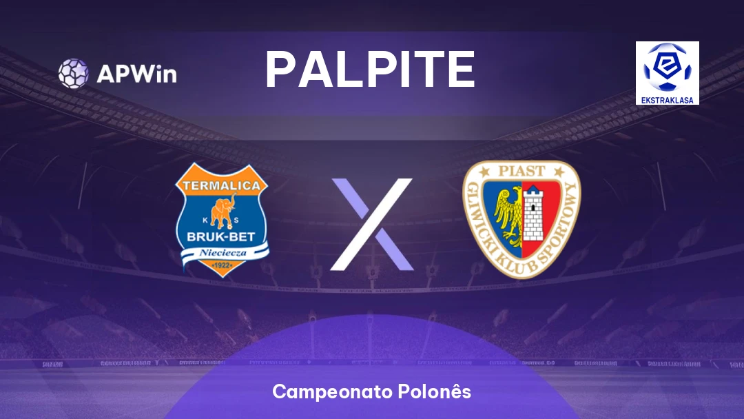 Nieciecza x Piast Gliwice | Palpite | Campeonato Polonês | 06/04
