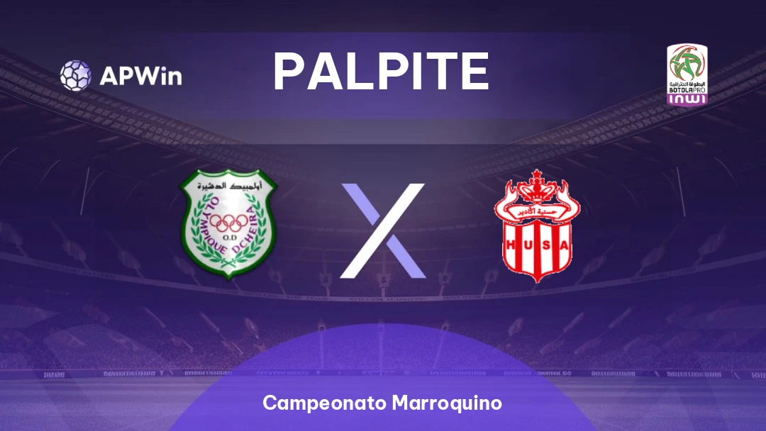 Olympique Dcheïra x Hassania Agadir | Palpite | Campeonato Marroquino | 08/06