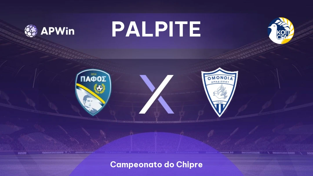 Pafos x Omonia Aradippou | Palpite | Campeonato do Chipre | 12/01