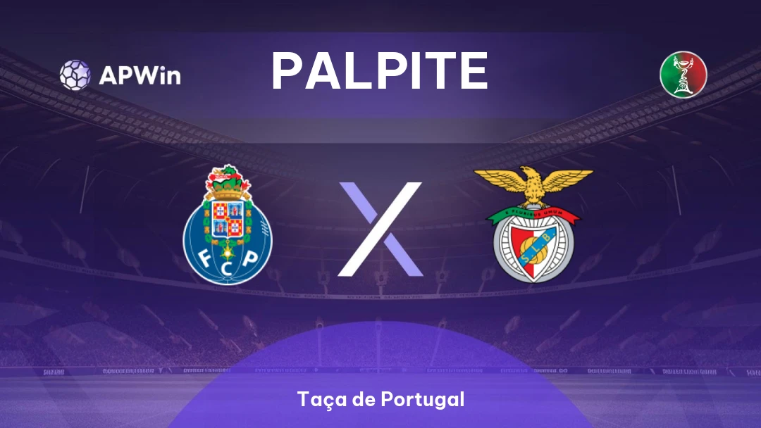 Palpite Porto x Benfica | Taça de Portugal | 14/01