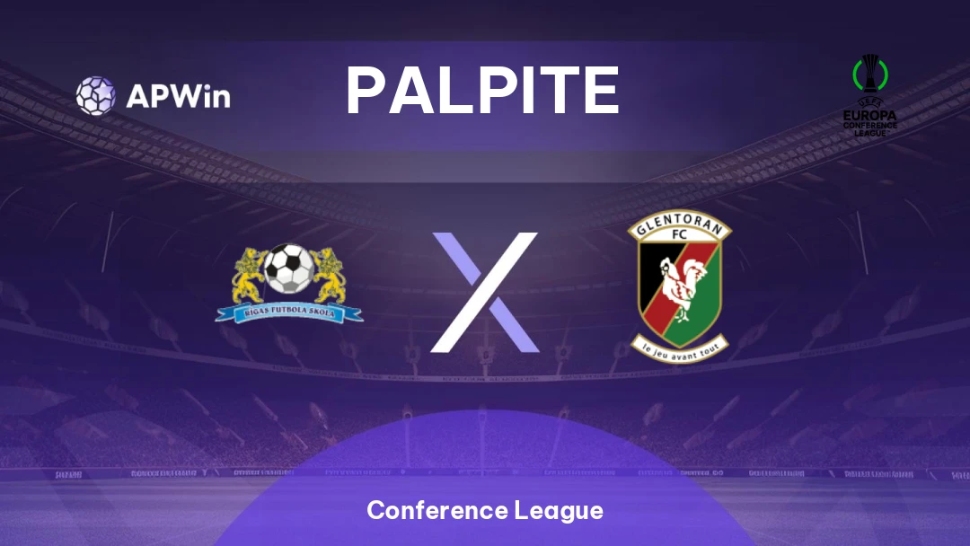 Rigas FS x Glentoran | Palpite | Conference League | 16/07