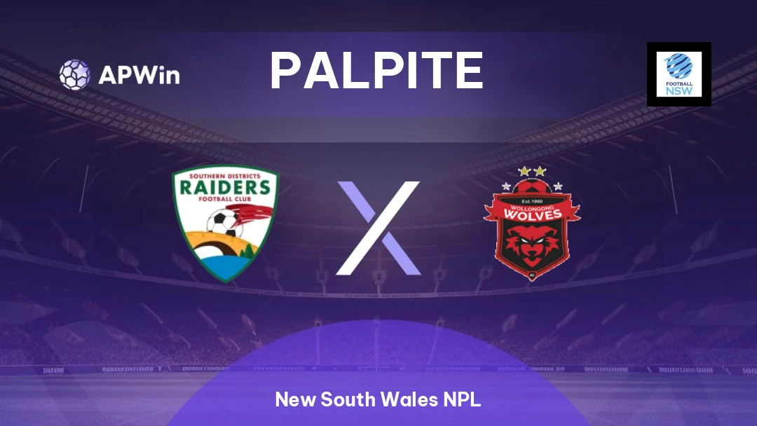 SD Raiders x Wollongong Wolves | Palpite | New South Wales NPL | 04/04