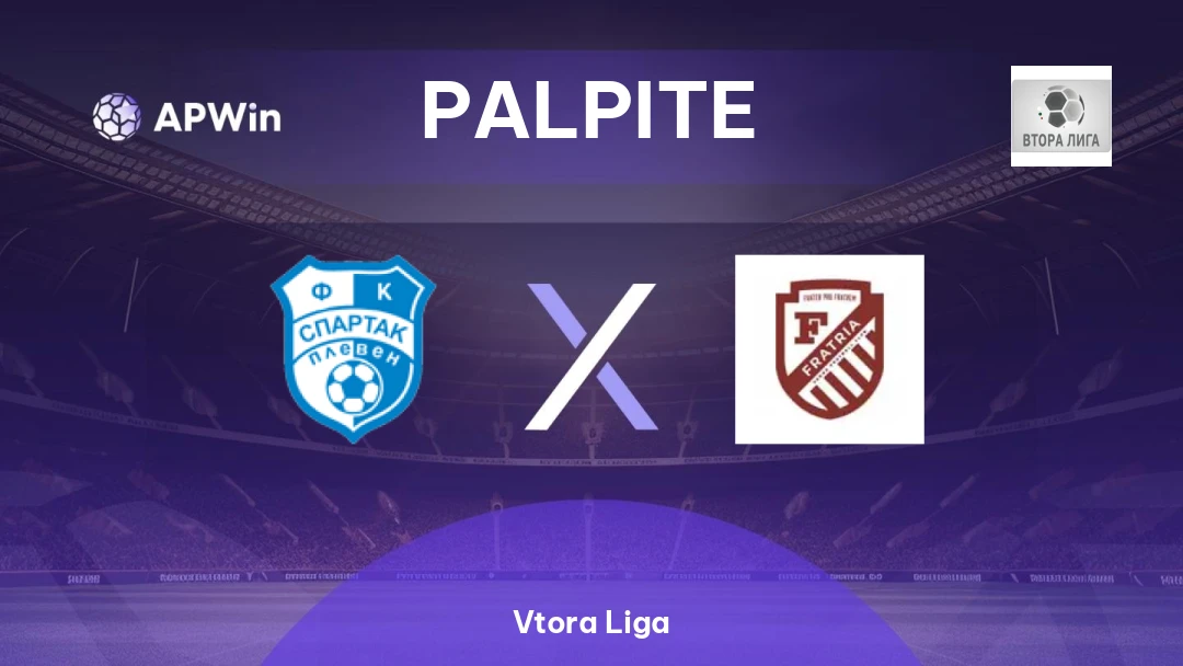 Spartak Pleven x Fratria | Palpite | Vtora Liga | 16/04