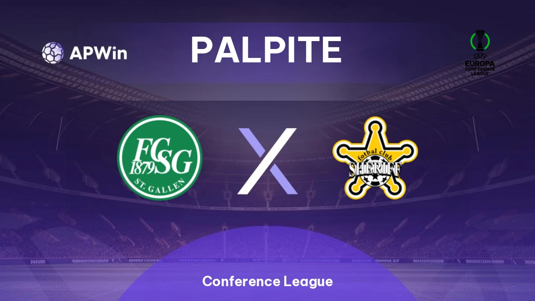 St. Gallen x Sheriff | Palpite | Conference League | 13/08