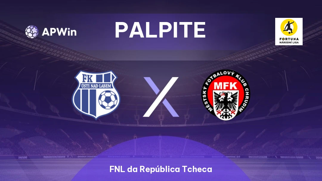 Ústí nad Labem x Chrudim | Palpite | FNL da República Tcheca | 15/04