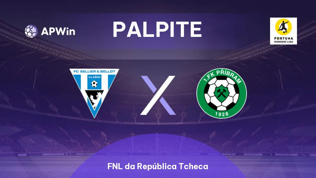 Vlašim x Příbram | Palpite | FNL da República Tcheca | 15/04