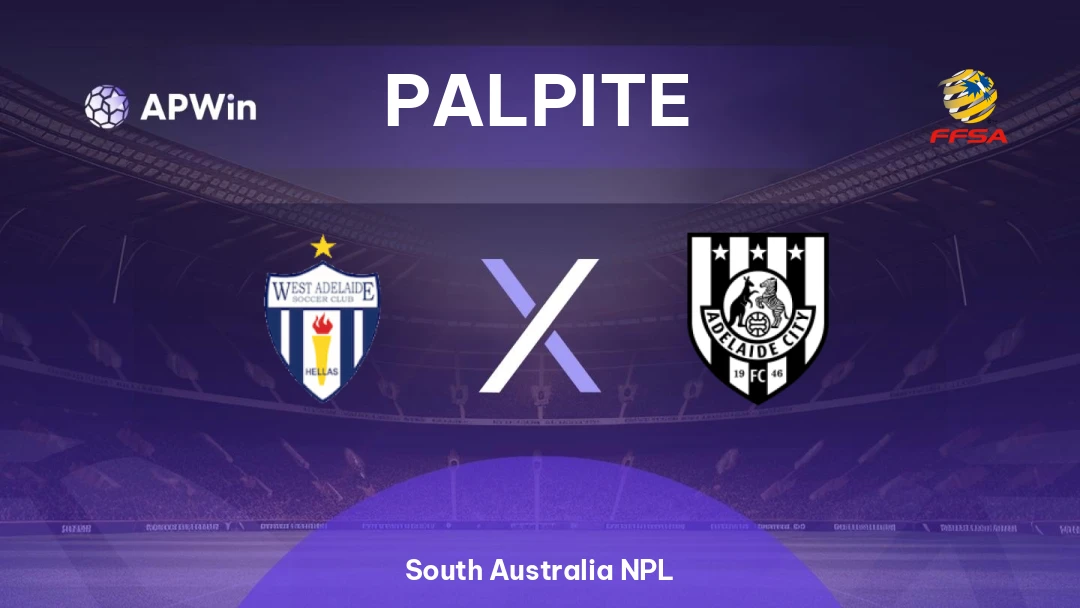 West Adelaide x Adelaide City | Palpite | South Australia NPL | 31/05