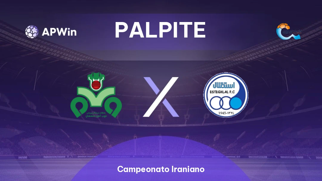 Zob Ahan x Esteghlal | Palpite | Campeonato Iraniano | 22/01