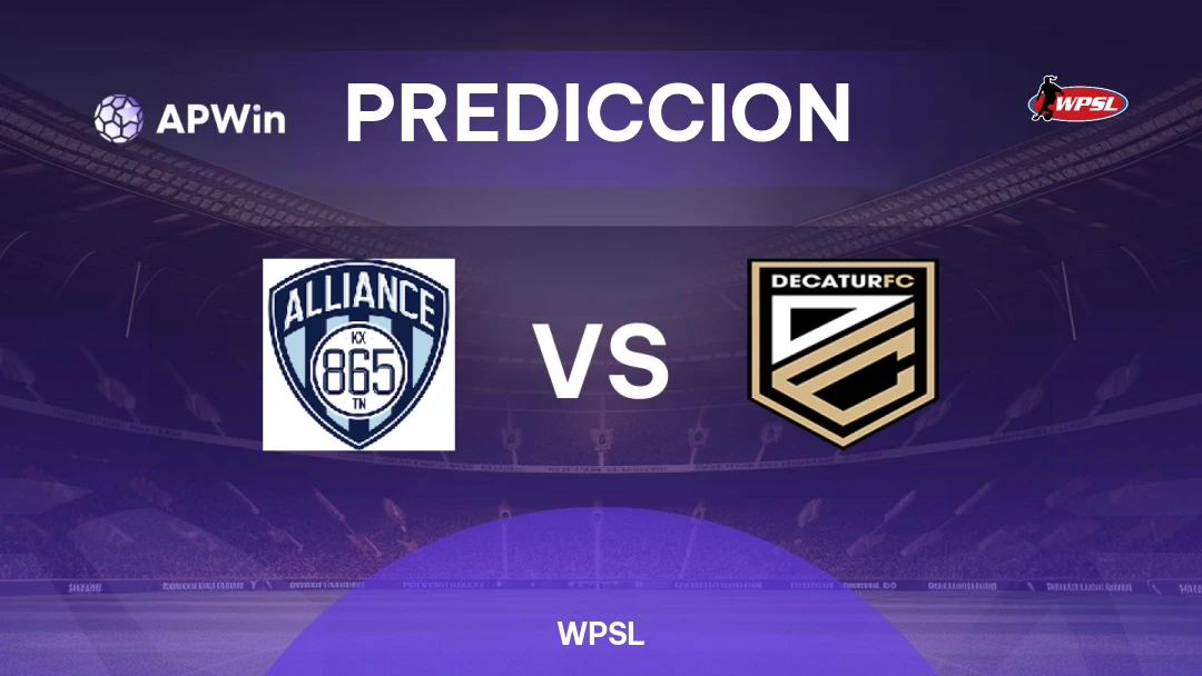 Pronóstico 865 Alliance Femenino vs Decatur | WPSL | 30/06