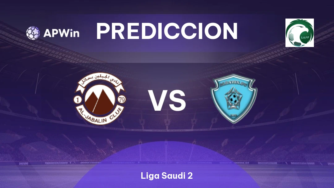 Al Jabalain vs Al Batin | Pronóstico | Liga Saudi 2 | 21/01