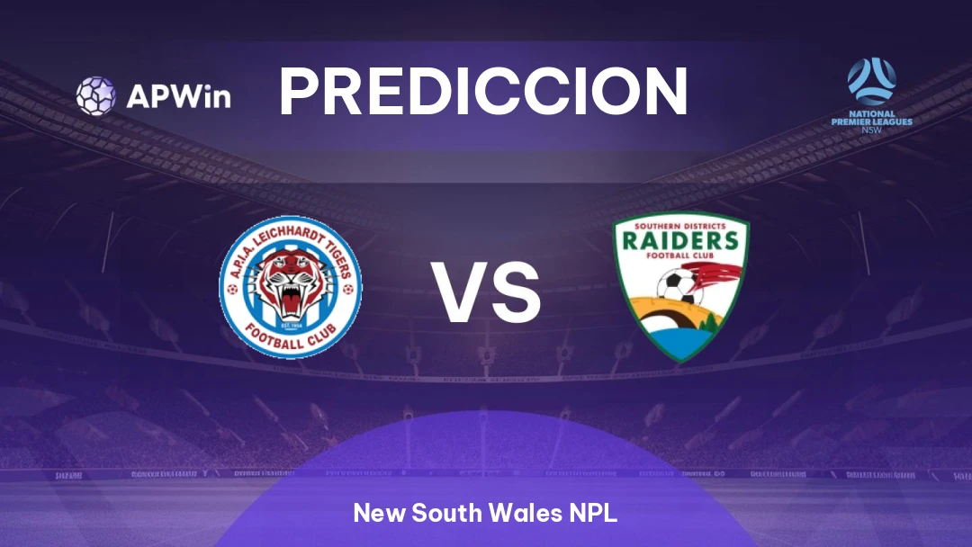 Pronóstico APIA Leichhardt Tigers vs SD Raiders | New South Wales NPL | 15/08