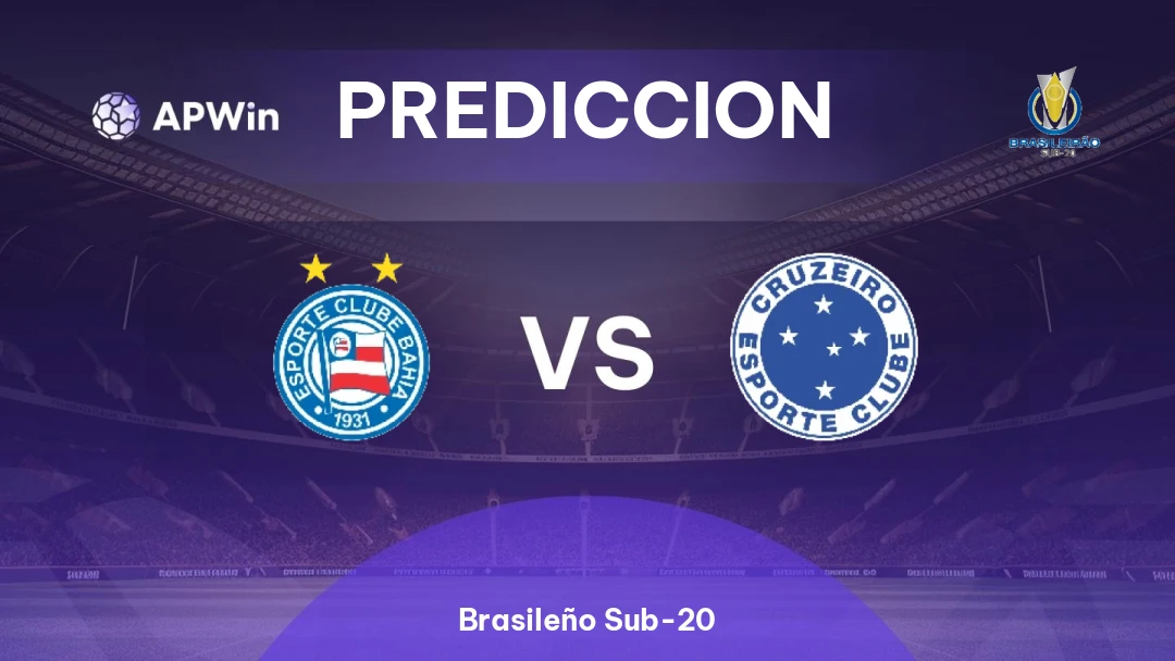 Pronóstico Bahia Sub-20 vs Cruzeiro Sub-20 | Brasileño Sub-20 | 01/07