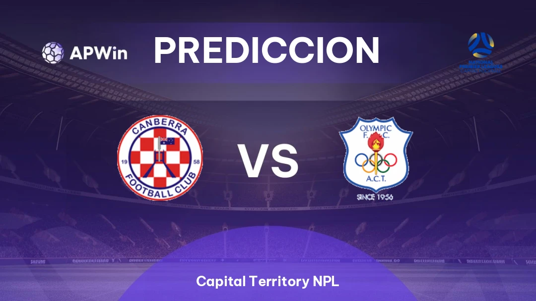 Pronóstico Canberra vs Canberra Olympic | Capital Territory NPL | 05/07