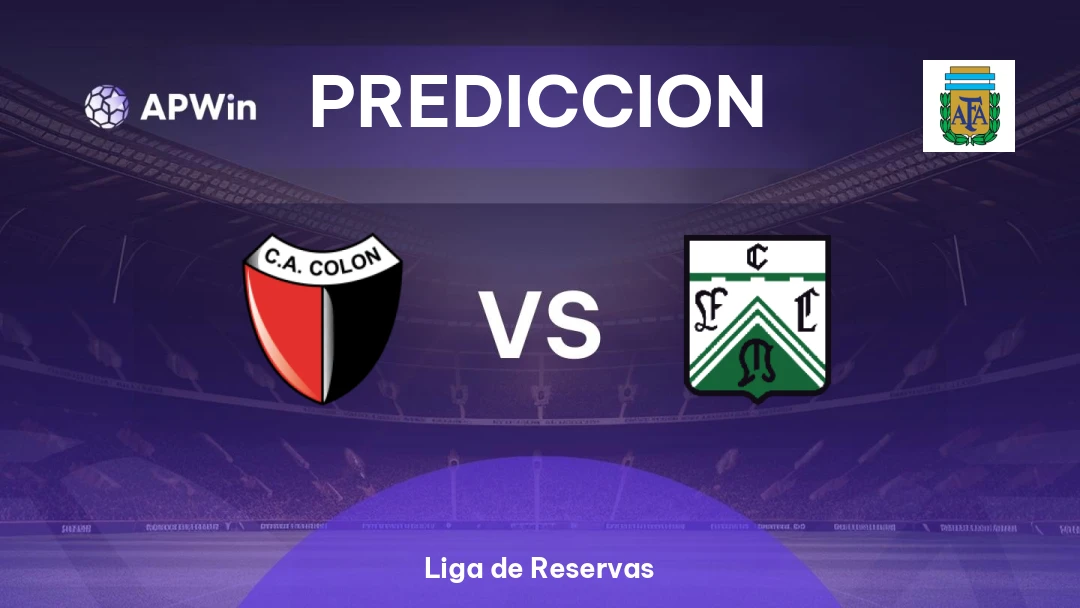 Pronóstico Colón Res. vs Ferro Carril Res. | Liga de Reservas | 19/05