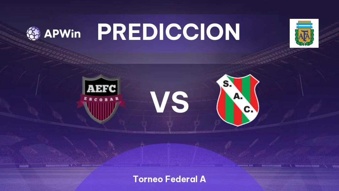 Escobar FC vs Sportivo Las Parejas | Pronóstico | Torneo Federal A | 30/03