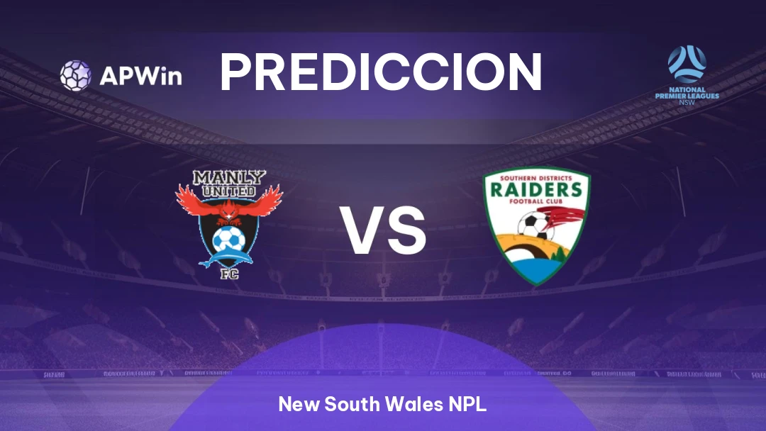 Pronóstico Manly United vs SD Raiders | New South Wales NPL | 04/07