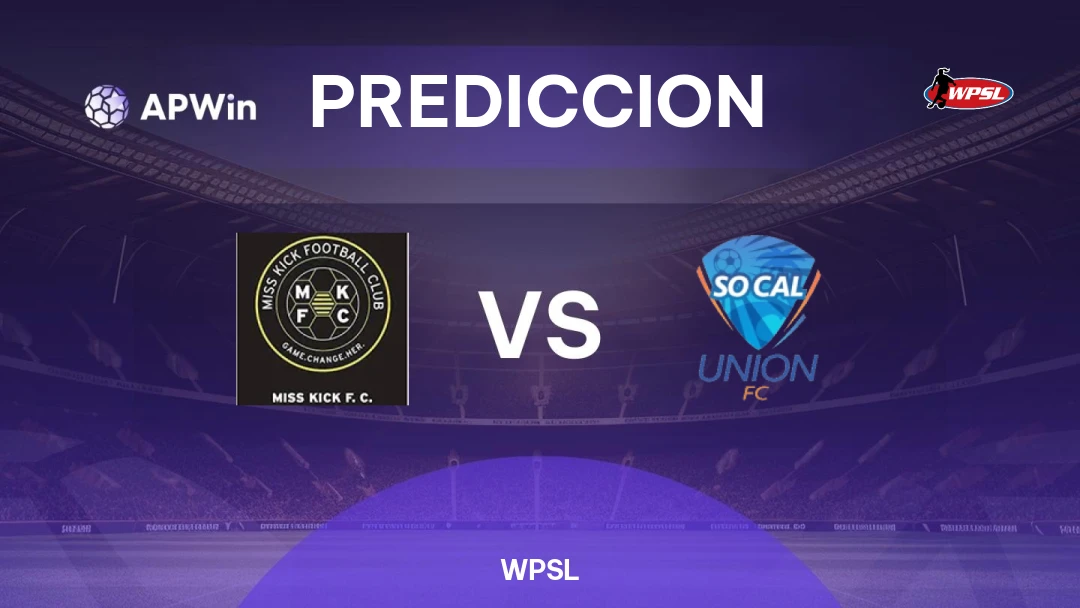 Pronóstico Miss Kick vs So Cal Union | WPSL | 01/07