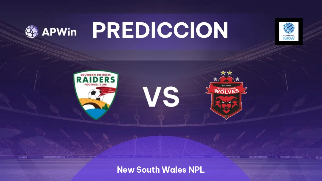 SD Raiders vs Wollongong Wolves | Pronóstico | New South Wales NPL | 04/04