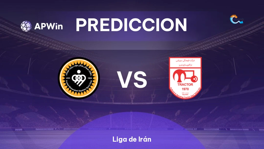 Pronóstico Sepahan vs Tractor Sazi | Liga de Irán | 18/08