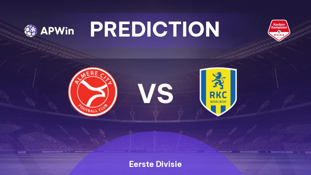 Almere City vs RKC Waalwijk | Prediction | Eerste Divisie | 17/03