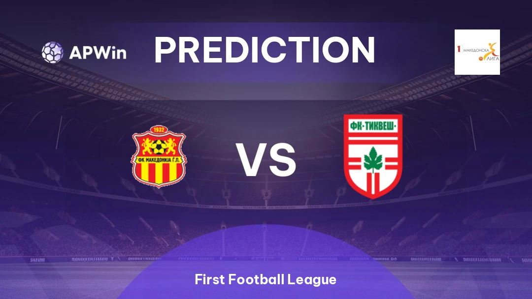 Makedonija GjP vs Tikveš Prediction | First Football League | 23/02