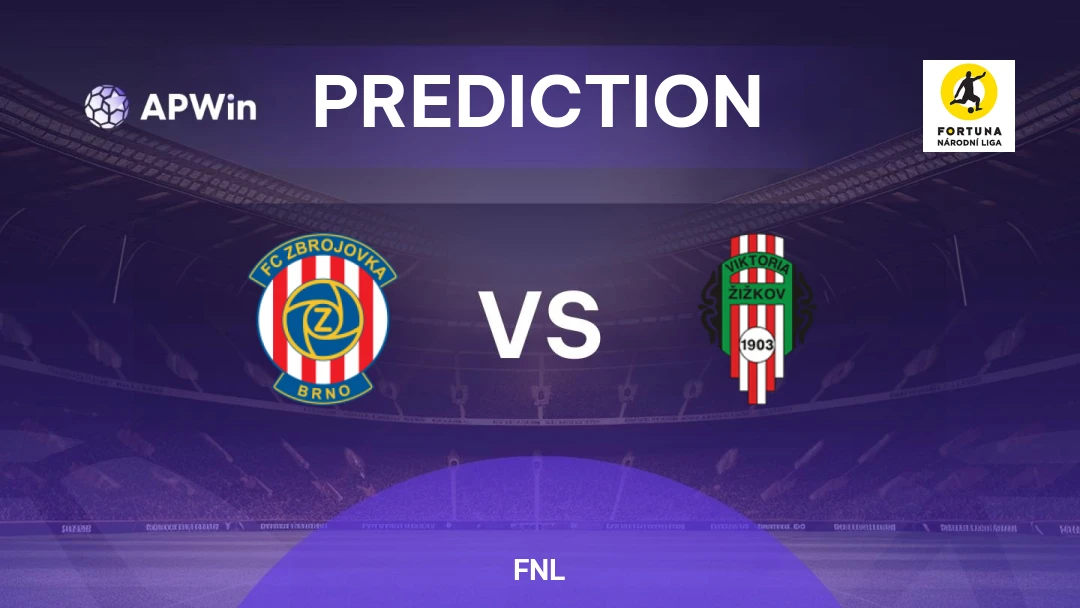 Zbrojovka Brno vs Viktoria Žižkov | Prediction | FNL | 15/04