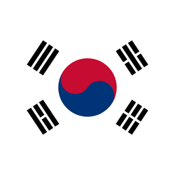 leagues.Corea del Sur bandera del país 